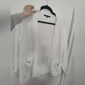 Quince Oversized 100% Cotton Ribbed Cardigan
